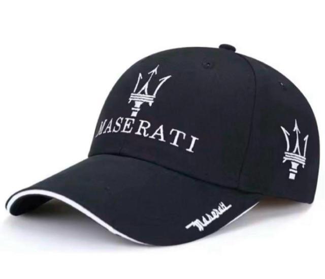 帽子/キャップ『MASERATIマセラティ 刺繍 黒/ホワイトエッジ』新品 < 男性ファッション  帽子/キャップ『MASERATIマセラティ 刺繍 黒/ホワイトエッジ』新品 < 男性ファッションの