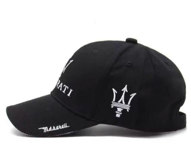 帽子/キャップ『MASERATIマセラティ 刺繍 黒/ホワイトエッジ』新品 < 男性ファッション  帽子/キャップ『MASERATIマセラティ 刺繍 黒/ホワイトエッジ』新品 < 男性ファッションの