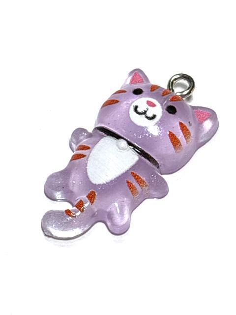 868 ラベンダー色の猫ちゃん 1個 ねこネコ 樹脂チャーム アクセサリーパーツ < ペット/手芸/園芸 868 ラベンダー色の猫ちゃん 1個 ねこネコ 樹脂チャーム アクセサリーパーツ < ペット/手芸/園芸の