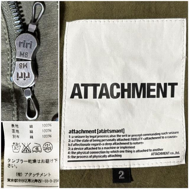 ATTACHMENT アタッチメント 定価5万円程 ミリタリー ジャケット riri製ZIP ドメス セレクト 春 アウター 古着 < ブランド ATTACHMENT アタッチメント 定価5万円程 ミリタリー ジャケット riri製ZIP ドメス セレクト 春 アウター 古着 < ブランドの