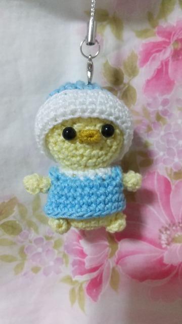 ひよちゃん*編みぐるみストラップ(水色) < ペット/手芸/園芸 ひよちゃん*編みぐるみストラップ(水色) < ペット/手芸/園芸の