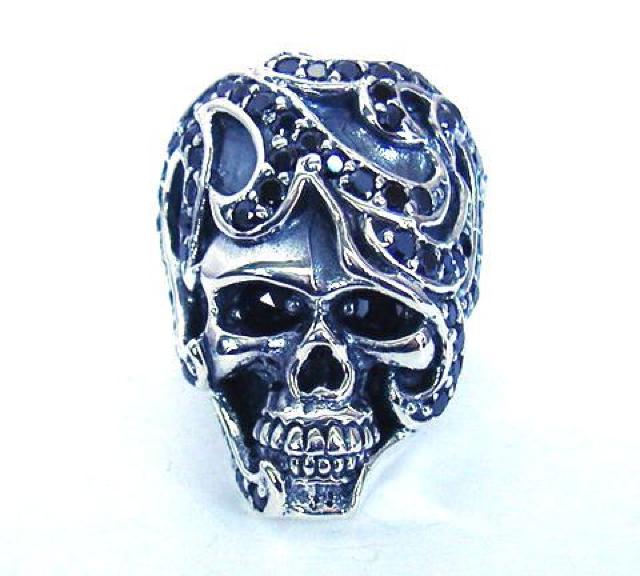 シルバー925 アンディスカルリング ブラックジルコニア < 男性アクセサリー/時計  シルバー925 アンディスカルリング ブラックジルコニア  < 男性アクセサリー/時計の