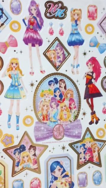 新品アイカツシール2枚セット定価\648未使用ピンク・ゴールド フレーム < アニメ/コミック/キャラクター  新品アイカツシール2枚セット定価\648未使用ピンク・ゴールド フレーム < アニメ/コミック/キャラクターの