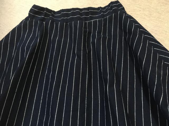 フレアスカート*ストライプ、M、中古 < 女性ファッション  フレアスカート*ストライプ、M、中古 < 女性ファッションの