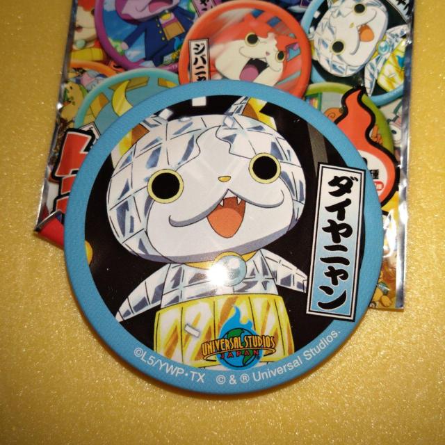 ダイヤニャン 缶バッジ USJ限定 妖怪ウォッチ < アニメ/コミック/キャラクター  ダイヤニャン 缶バッジ USJ限定 妖怪ウォッチ  < アニメ/コミック/キャラクターの