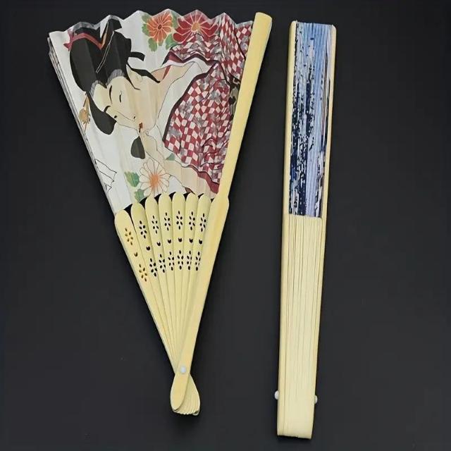 超お買い得590円★和風紙製竹製手持扇,家居裝飾扇夏季手持摺扇 ピンクA < 女性ファッション  超お買い得590円★和風紙製竹製手持扇,家居裝飾扇夏季手持摺扇 ピンクA < 女性ファッションの