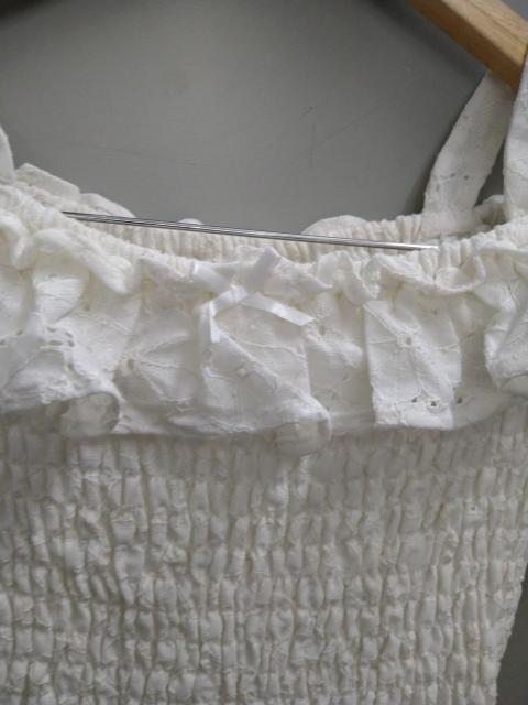 Ank Rouge☆コットンレース半袖パフスリブラウス < ブランド Ank Rouge☆コットンレース半袖パフスリブラウス < ブランドの