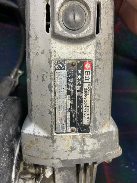 日立(HITACHI)製 ディスクグラインダー「PD-180A」 電動工具 日立工機 工具 < ペット/手芸/園芸 日立(HITACHI)製 ディスクグラインダー「PD-180A」 電動工具 日立工機 工具 < ペット/手芸/園芸の