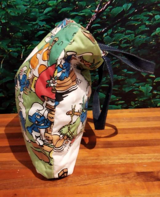 スマーフ 水玉 リバーシブル トートバッグ 中型 < 女性ファッション スマーフ 水玉 リバーシブル トートバッグ 中型 < 女性ファッションの