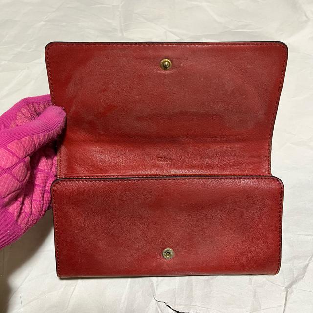 【Chloe / クロエ】 レザー / 二つ折り 長財布 / えんじ色 < ブランド 【Chloe / クロエ】 レザー / 二つ折り 長財布 / えんじ色 < ブランドの