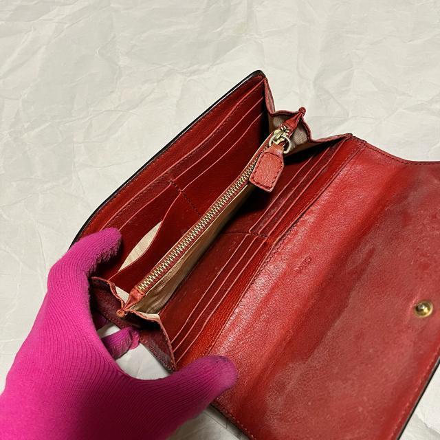 【Chloe / クロエ】 レザー / 二つ折り 長財布 / えんじ色 < ブランド 【Chloe / クロエ】 レザー / 二つ折り 長財布 / えんじ色 < ブランドの