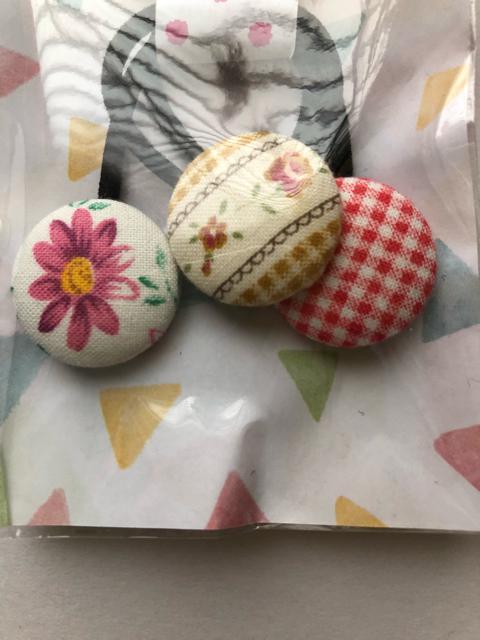 ハンドメイド ヘアゴム くるみボタン コットン < 女性ファッション  ハンドメイド ヘアゴム くるみボタン コットン < 女性ファッションの