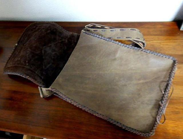 ◆レザーバッグ ハラコ ショルダーバッグ インド 中古品 < 男性ファッション  ◆レザーバッグ ハラコ ショルダーバッグ インド 中古品 < 男性ファッションの