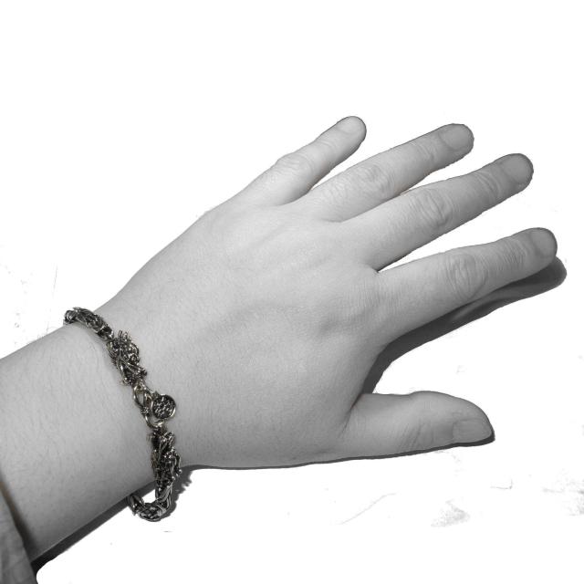 ドラゴン 竜 龍 ブレスレット アクセサリー 銀色 シルバー色 チャーム メンズ < 男性アクセサリー/時計  ドラゴン 竜 龍 ブレスレット アクセサリー 銀色 シルバー色 チャーム メンズ < 男性アクセサリー/時計の