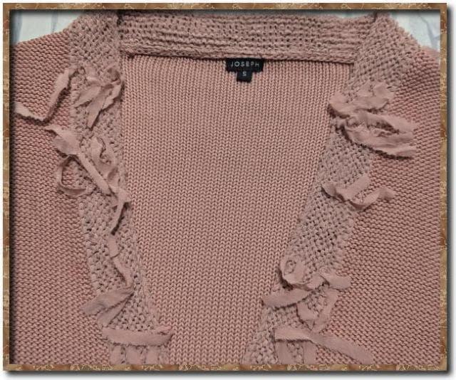 ジョセフ シルク使いコットンニットカーディガン ピンク < ブランド ジョセフ シルク使いコットンニットカーディガン ピンク < ブランドの