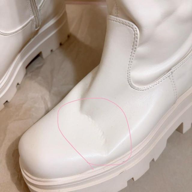 新品!!◆ストレッチロングブーツ◆ギャルコーデ★ホワイトL*クリスマス♪ < 女性ファッション 新品!!◆ストレッチロングブーツ◆ギャルコーデ★ホワイトL*クリスマス♪ < 女性ファッションの