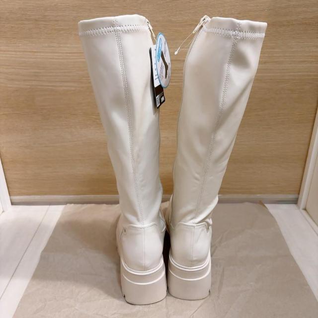新品!!◆ストレッチロングブーツ◆ギャルコーデ★ホワイトL*クリスマス♪ < 女性ファッション 新品!!◆ストレッチロングブーツ◆ギャルコーデ★ホワイトL*クリスマス♪ < 女性ファッションの