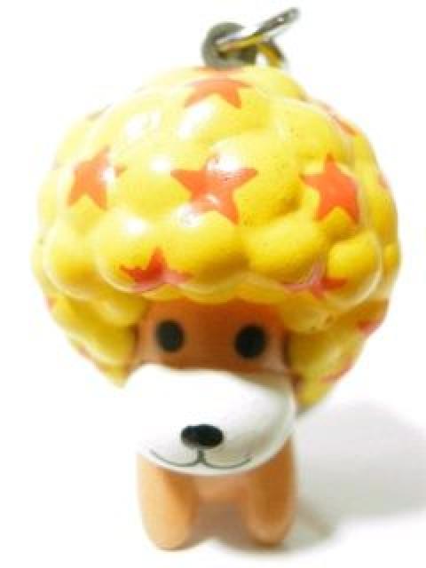 【もこもこアフロ犬】マスコットキーホルダー イエロー 左 < アニメ/コミック/キャラクター 【もこもこアフロ犬】マスコットキーホルダー イエロー 左 < アニメ/コミック/キャラクターの