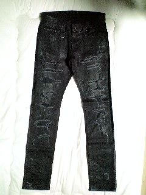 新品ROENロエンジーンズ コーティングクラッシュストレッチデニム 28 < ブランド  新品ROENロエンジーンズ コーティングクラッシュストレッチデニム 28  < ブランドの