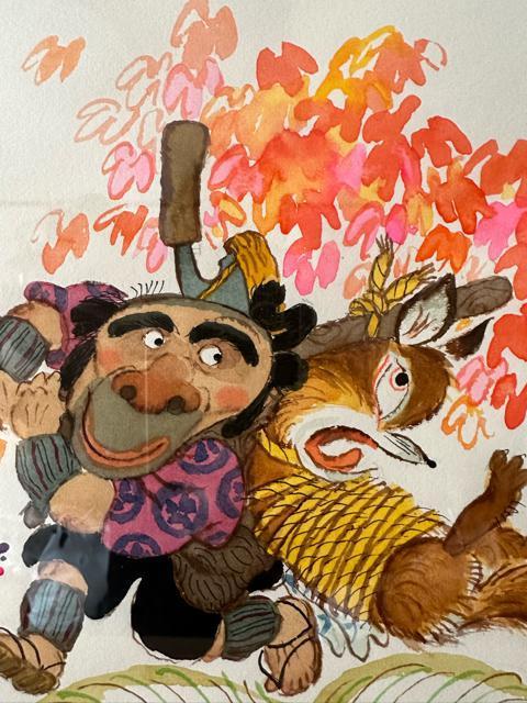 亡き人気絵本作家・若菜 珪 水彩画「きつねにだまされて」希少 < ホビー 亡き人気絵本作家・若菜 珪 水彩画「きつねにだまされて」希少 < ホビーの