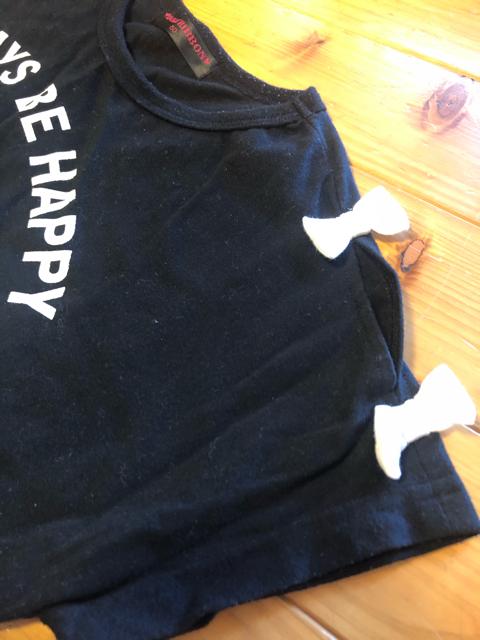 肩リボンTシャツ150 < キッズ/ベビー  肩リボンTシャツ150 < キッズ/ベビーの