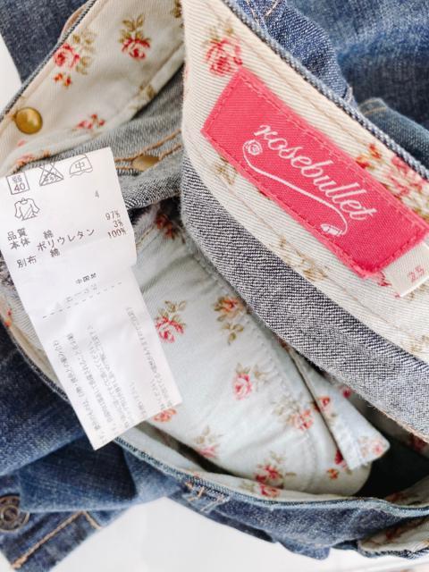 rosebulletデニムパンツミディアムローズブリットショートパンツ < ブランド rosebulletデニムパンツミディアムローズブリットショートパンツ < ブランドの