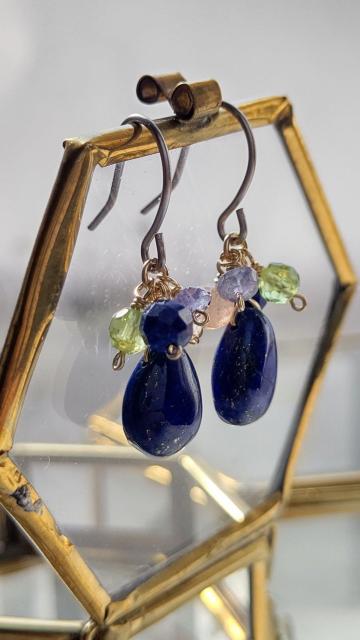 14kgf*ラピスラズリのマルチカラーピアス*23052 < 女性アクセサリー/時計 14kgf*ラピスラズリのマルチカラーピアス*23052 < 女性アクセサリー/時計の