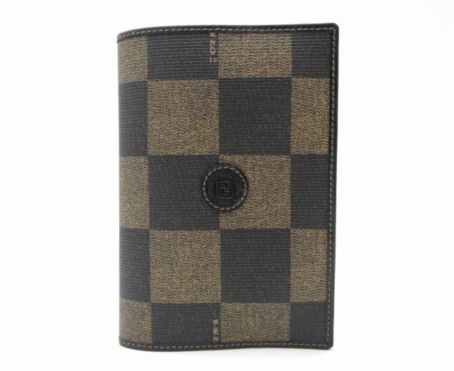 FENDI フェンディ ペカン柄 PVCキャンバス×レザー 手帳カバー マルチカバー<美品>【送料無料】 < ブランド  FENDI フェンディ ペカン柄 PVCキャンバス×レザー 手帳カバー マルチカバー<美品>【送料無料】  < ブランドの