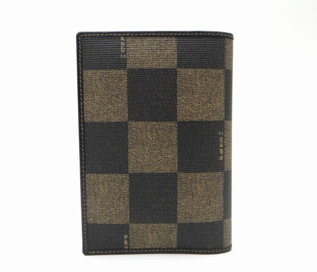 FENDI フェンディ ペカン柄 PVCキャンバス×レザー 手帳カバー マルチカバー<美品>【送料無料】 < ブランド  FENDI フェンディ ペカン柄 PVCキャンバス×レザー 手帳カバー マルチカバー<美品>【送料無料】 < ブランドの
