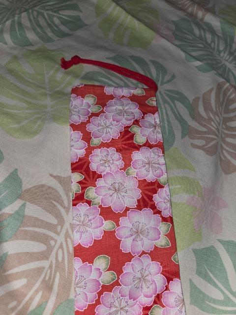 ★新柄赤×桜柄リコーダー入巾着袋 < キッズ/ベビー  ★新柄赤×桜柄リコーダー入巾着袋 < キッズ/ベビーの