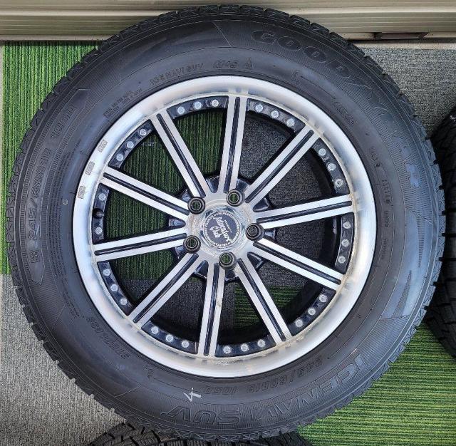 デューンマックス A259アルミホイール18インチ8J 45 pcd 114.3 スタッドレスタイヤ付き4本セットグッドイヤー ア < 自動車/バイク デューンマックス A259アルミホイール18インチ8J 45 pcd 114.3 スタッドレスタイヤ付き4本セットグッドイヤー ア < 自動車/バイク