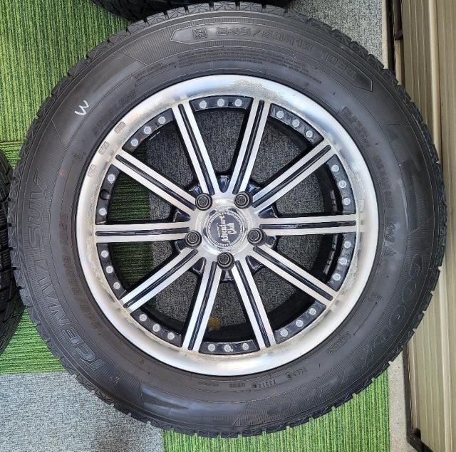 デューンマックス A259アルミホイール18インチ8J 45 pcd 114.3 スタッドレスタイヤ付き4本セットグッドイヤー ア < 自動車/バイク デューンマックス A259アルミホイール18インチ8J 45 pcd 114.3 スタッドレスタイヤ付き4本セットグッドイヤー ア < 自動車/バイク