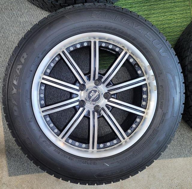 デューンマックス A259アルミホイール18インチ8J 45 pcd 114.3 スタッドレスタイヤ付き4本セットグッドイヤー ア < 自動車/バイク デューンマックス A259アルミホイール18インチ8J 45 pcd 114.3 スタッドレスタイヤ付き4本セットグッドイヤー ア < 自動車/バイク