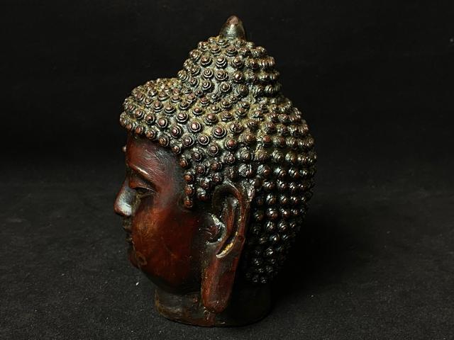 【古美術】仏教美術 仏頭像 仏像 釈迦如来 彫刻 オブジェ 置物 魔除け 縁起物 時代物 骨董品 タイ仏具 仏頭 仏像 頭部 < ホビー 【古美術】仏教美術 仏頭像 仏像 釈迦如来 彫刻 オブジェ 置物 魔除け 縁起物 時代物 骨董品 タイ仏具 仏頭 仏像 頭部 < ホビーの