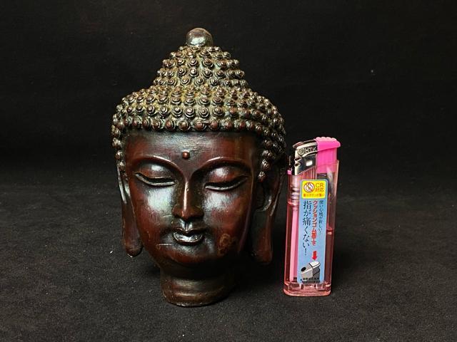 【古美術】仏教美術 仏頭像 仏像 釈迦如来 彫刻 オブジェ 置物 魔除け 縁起物 時代物 骨董品 タイ仏具 仏頭 仏像 頭部 < ホビー 【古美術】仏教美術 仏頭像 仏像 釈迦如来 彫刻 オブジェ 置物 魔除け 縁起物 時代物 骨董品 タイ仏具 仏頭 仏像 頭部 < ホビーの