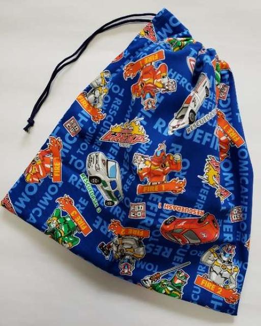 65T 【本日限定】★ トミカヒーロー 着替え袋(^o^)体操服入れ巾着 ハンドメイド < キッズ/ベビー  65T 【本日限定】★ トミカヒーロー 着替え袋(^o^)体操服入れ巾着 ハンドメイド < キッズ/ベビーの