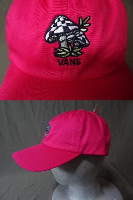 USA購入 バンズ チェッカー柄 きのこイラスト ロゴ刺繍入りCAP < 男性ファッション  USA購入 バンズ チェッカー柄 きのこイラスト ロゴ刺繍入りCAP < 男性ファッションの