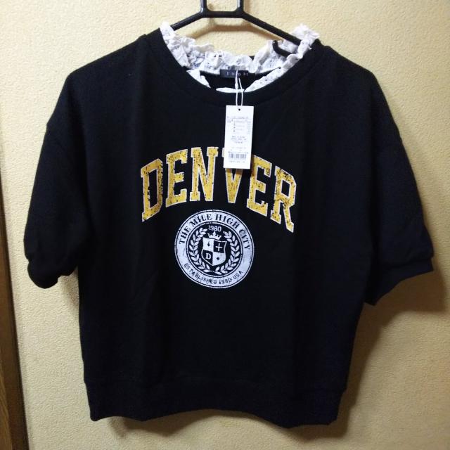 INGNI★新品★衿レース付半袖トレーナー/M < ブランド INGNI★新品★衿レース付半袖トレーナー/M < ブランドの