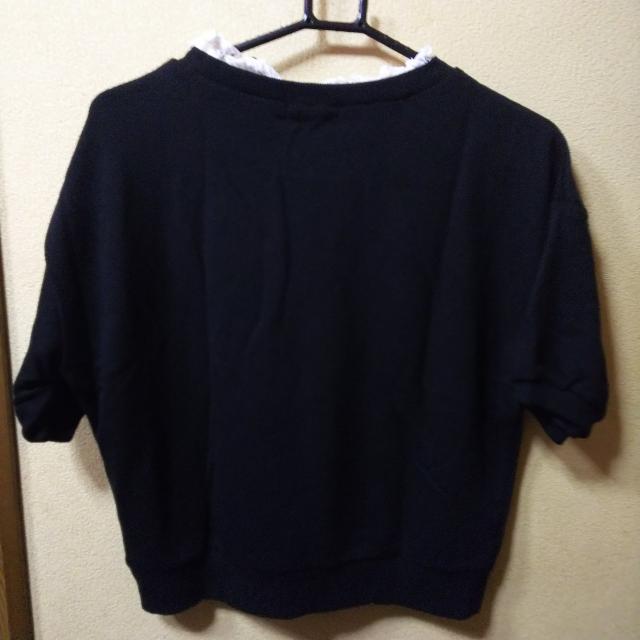 INGNI★新品★衿レース付半袖トレーナー/M < ブランド INGNI★新品★衿レース付半袖トレーナー/M < ブランドの