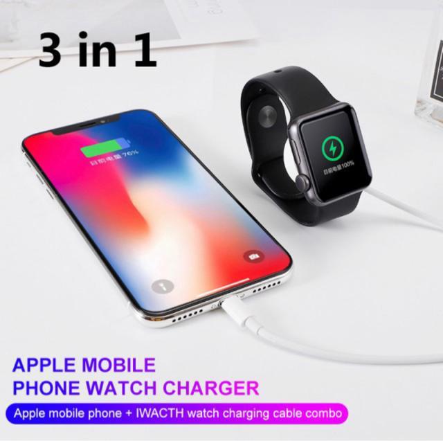 Apple Watch充電器 アップルウォッチ充電ケーブル 3in1 磁気充電 急速 ワイヤレス充電 USBコネクタ 置くだけ充電 < 男性アクセサリー/時計  Apple Watch充電器 アップルウォッチ充電ケーブル 3in1 磁気充電 急速 ワイヤレス充電 USBコネクタ 置くだけ充電 < 男性アクセサリー/時計の