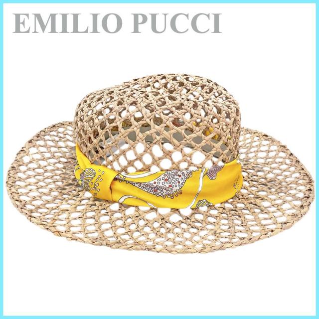 新品エミリオプッチEMILIO PUCCI麦わら帽子(ストローハット) < ブランド 新品エミリオプッチEMILIO PUCCI麦わら帽子(ストローハット) < ブランドの