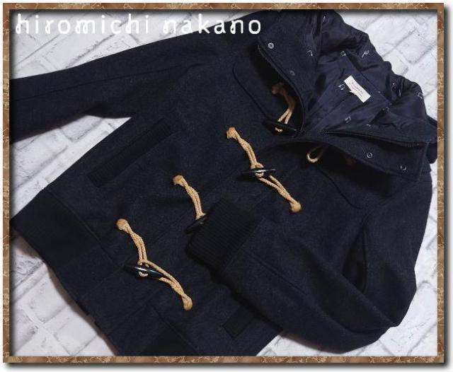 ヒロミチナカノ ショート丈ダッフルコート チャコール < ブランド ヒロミチナカノ ショート丈ダッフルコート チャコール < ブランドの