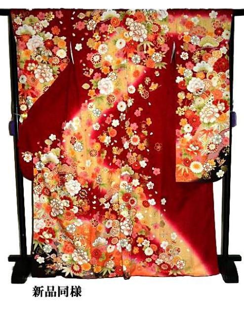 【最高峰】新品同様 暈し染め 金彩 金駒シシュウ 花尽くし 舞桜 毬 宝尽くし 振袖 身丈170cm 裄丈67cm T3474 < 女性ファッション  【最高峰】新品同様 暈し染め 金彩 金駒シシュウ 花尽くし 舞桜 毬 宝尽くし 振袖 身丈170cm 裄丈67cm T3474 < 女性ファッションの