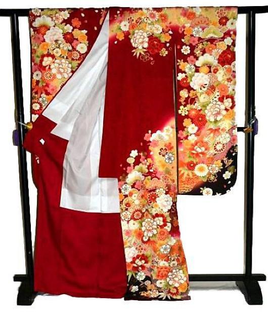 【最高峰】新品同様 暈し染め 金彩 金駒シシュウ 花尽くし 舞桜 毬 宝尽くし 振袖 身丈170cm 裄丈67cm T3474 < 女性ファッション  【最高峰】新品同様 暈し染め 金彩 金駒シシュウ 花尽くし 舞桜 毬 宝尽くし 振袖 身丈170cm 裄丈67cm T3474 < 女性ファッションの