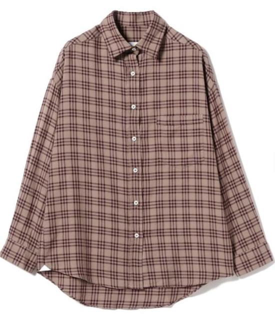 レディース チェック ドロップショルダー シャツ < 女性ファッション  レディース チェック ドロップショルダー シャツ  < 女性ファッションの