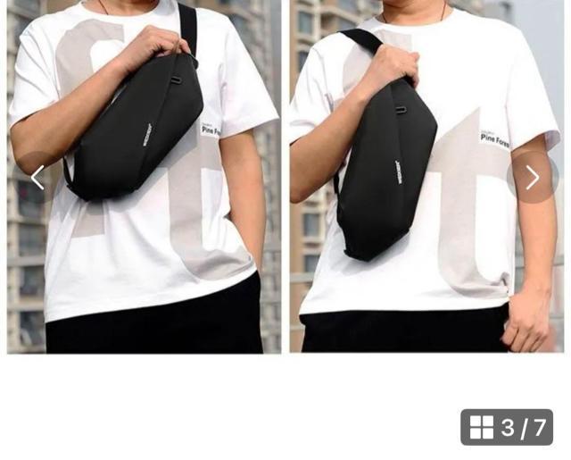 新品 ボディバッグ 大容量 撥水 ボディバック ウエストポーチ ブラック 黒 < 男性ファッション  新品 ボディバッグ 大容量 撥水 ボディバック ウエストポーチ ブラック 黒 < 男性ファッションの