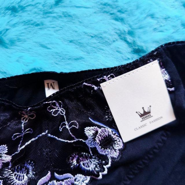 大人可愛ッ。。。ゴージャス刺繍パンティー。。。ショーツ。。。ブラック。。。 < 女性ファッション  大人可愛ッ。。。ゴージャス刺繍パンティー。。。ショーツ。。。ブラック。。。 < 女性ファッションの