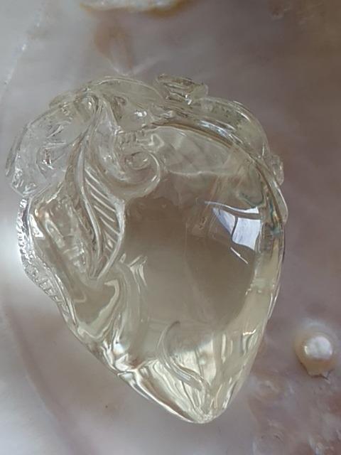 黄水晶(シトリン)桃オブジェ 福桃 < インテリア/ライフ 黄水晶(シトリン)桃オブジェ 福桃 < インテリア/ライフの