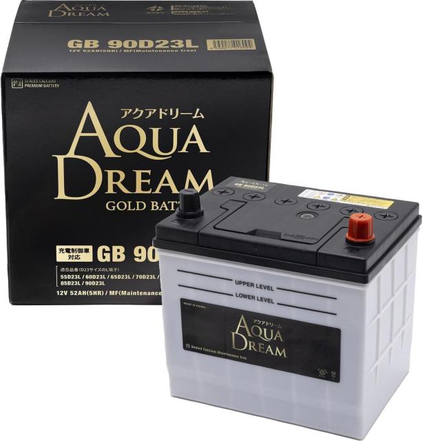 �A�N�A�h���[�� ���Y�� �[�d����ԑΉ��o�b�e���[ GOLD BATTERY GB 90D23L �����e�i���X�t���[�^�C�v �� ������/�o�C�N