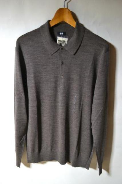 新品 ユニクロ メリノニットポロセーター 長袖 ブラウン L メンズ 秋冬 ポロシャツ トップス カジュアル キレイ目 未使用 < ブランド 新品 ユニクロ メリノニットポロセーター 長袖 ブラウン L メンズ 秋冬 ポロシャツ トップス カジュアル キレイ目 未使用 < ブランドの
